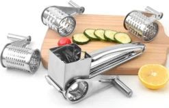 Käsereibe Edelstahl, Käsereibe Mit Kurbel Gemüse Kaese Cutter Käseraspel Käsereiben Mit 4 Ersatzköpfe 9 Käsereibe Edelstahl, Käsereibe Mit Kurbel Gemüse Kaese Cutter Käseraspel Käsereiben Mit 4 Ersatzköpfe -Kaufland Verkäufe 2a57bd091854546ff6ea2c083ca903bd 1