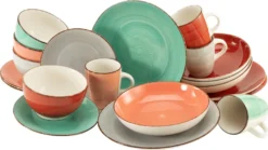 CreaTable 22853 Kombiservice Bella Casa Fashion Für 4 Personen, Steingut, Mehrfarbig (1 Set, 16-teilig) 7 CreaTable 22853 Kombiservice Bella Casa Fashion Für 4 Personen, Steingut, Mehrfarbig (1 Set, 16-teilig) -Kaufland Verkäufe 2a69fd701b9a882c610505d3f6e09f7d