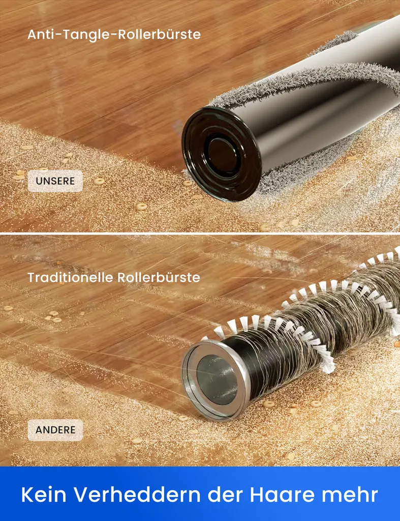 Proscenic P12 Akku Staubsauger Kabellos,33KPa/120AW Saugkraft, Vertect Light, Anti-Tangle-Rollenbürste, 6 In 1 Kabelloser Staubsauger Bis Zu 60 Min. 7 Proscenic P12 Akku Staubsauger Kabellos,33KPa/120AW Saugkraft, Vertect Light, Anti-Tangle-Rollenbürste, 6 In 1 Kabelloser Staubsauger Bis Zu 60 Min. – Bild 5