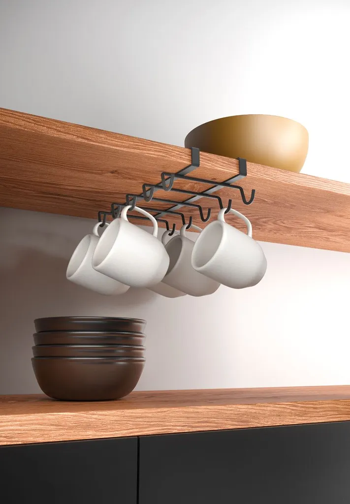 Tassenhalter Becherhalter Schrankeinsatz Unterbau Aufhängung Aufhänger Gestell 5 Tassenhalter Becherhalter Schrankeinsatz Unterbau Aufhängung Aufhänger Gestell – Bild 3