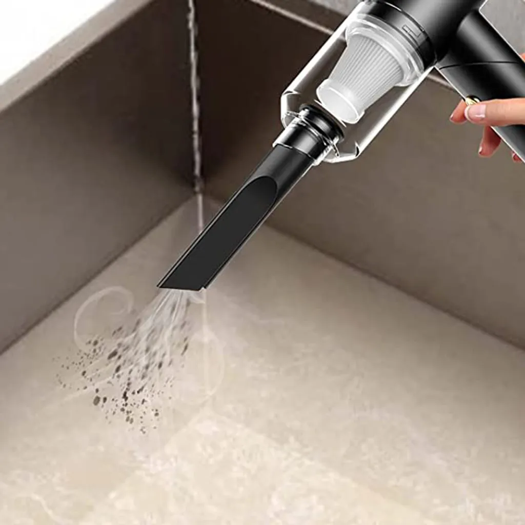 Handstaubsauger Kabellos, Tragbarer Handstaubsauger Für Auto Und Zuhause, Leichter Kabelloser Wiederaufladbarer Staubsauger Mit 9000 PA Starker Saugkraft,Black 6 Handstaubsauger Kabellos, Tragbarer Handstaubsauger Für Auto Und Zuhause, Leichter Kabelloser Wiederaufladbarer Staubsauger Mit 9000 PA Starker Saugkraft,Black – Bild 4