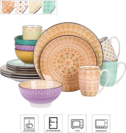 Vancasso Tafelservice Porzellan, Tulip Elegantes Geschirrset, 48 Teilig Kombiservice Mit Speiseteller, Dessertteller, Müslischalen Und Kaffeebecher Für 12 Personen -Kaufland Verkäufe 2c11573ddb2a1104ab588d054638d2ab