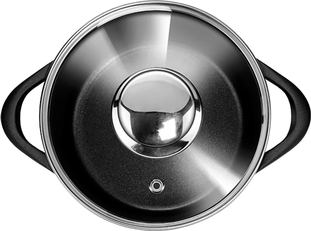 Smile MGK-12 Kochtopf, Geschmiedetes Aluminium, Schwarz 21 Smile MGK-12 Kochtopf, Geschmiedetes Aluminium, Schwarz – Bild 19