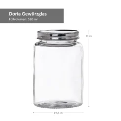 8-tlg. Vorrats-Gläserset Doria 520 Ml + 320 Ml Gewürzglas Mit Schraub-Deckel Silber Gläser -Kaufland Verkäufe 2cf5c12f668a6560650270b3651a5d42
