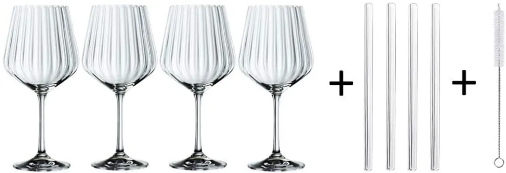 Nachtmann Gin&Tonic + 4 Glastrinkhalme 7574/8tlg. Tastes Good 103143 5 Nachtmann Gin&Tonic + 4 Glastrinkhalme 7574/8tlg. Tastes Good 103143 – Bild 3