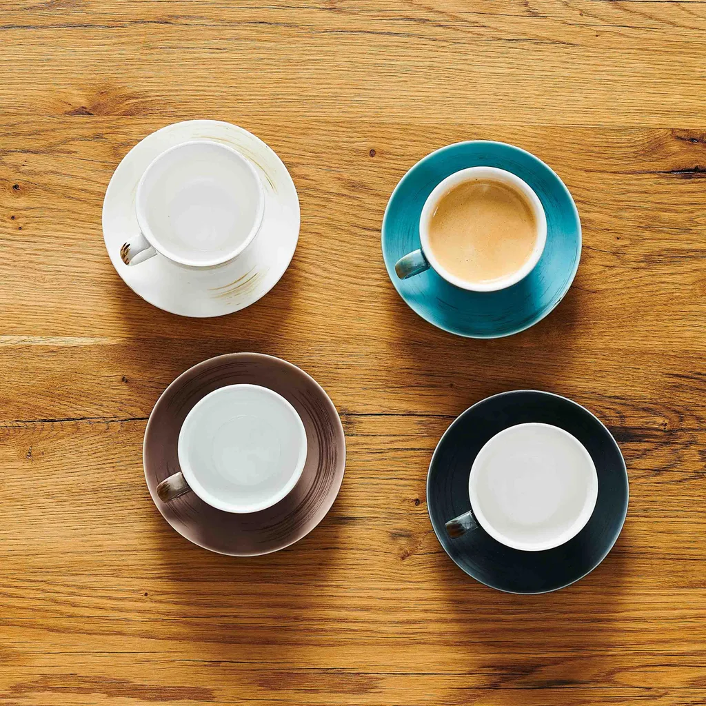 Mäser 931609 Kaffeetassen-Set Derby Für 4 Personen, Porzellan, Weiß/hellblau/beige (1 Set, 8-teilig) 6 Mäser 931609 Kaffeetassen-Set Derby Für 4 Personen, Porzellan, Weiß/hellblau/beige (1 Set, 8-teilig) – Bild 4