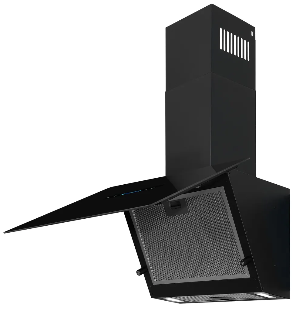 Exquisit Dunstabzugshaube KFD617-2L Schwarz | Metallfettfilter | Touch-Control 4 Exquisit Dunstabzugshaube KFD617-2L Schwarz | Metallfettfilter | Touch-Control – Bild 2