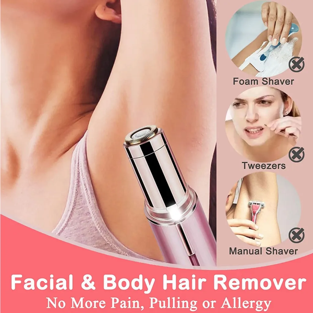 USB Augenbrauenrasierer Gesichtshaarentferner Für Damen Schmerzlos Mini Lippenstift Form Haarentfernung Rosa Epilierer 5 USB Augenbrauenrasierer Gesichtshaarentferner Für Damen Schmerzlos Mini Lippenstift Form Haarentfernung Rosa Epilierer – Bild 3