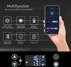 Merax Elektrisch Kühlbox Mit Kompressor 31.5L Schwarz, Mini Kühlschrank Tragbar Kühlleistung Bis -20° C, Gefrierbox 12/24 V Und 230 V Für Büro, Auto, Camping, Garten -Kaufland Verkäufe 2e68ac8128c7057462226636d8a76df0