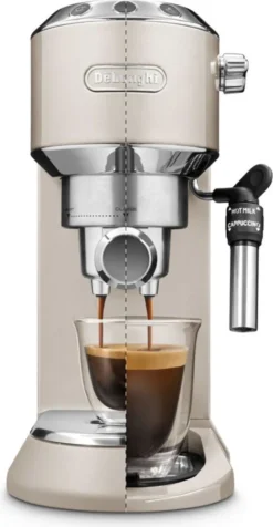 De'Longhi Delonghi Kaffeemaschine Dedica Metallics EC785.BG Pumpendruck 15 Bar, Eingebauter Milchaufschäumer, Manuell, 1300 W, Beige 14 De'Longhi Delonghi Kaffeemaschine Dedica Metallics EC785.BG Pumpendruck 15 Bar, Eingebauter Milchaufschäumer, Manuell, 1300 W, Beige -Kaufland Verkäufe 2eb20ec8c048c26c1dd88e99c6b1c10c