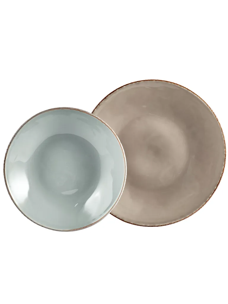 CreaTable 14397 Tafelservice Organic Oslo Für 6 Personen, Steingut (1 Set, 12-teilig) 4 CreaTable 14397 Tafelservice Organic Oslo Für 6 Personen, Steingut (1 Set, 12-teilig) – Bild 2