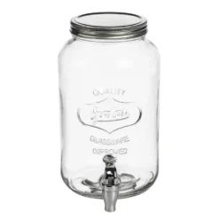 Getränkespender, Rund Aus Glas 3L