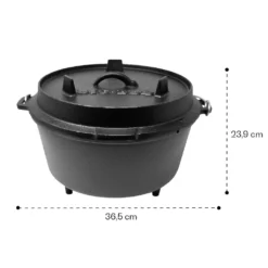 Klarstein Guernsey Premium Dutch Oven 9.0 Gusseisen-Topf , Voreingebrannt , Standfüße , Mit Deckelheber Und Deckelständer , Thermometeröffnung , Größe L: 9 Qt / 8 Liter , Schwarz 13 Klarstein Guernsey Premium Dutch Oven 9.0 Gusseisen-Topf , Voreingebrannt , Standfüße , Mit Deckelheber Und Deckelständer , Thermometeröffnung , Größe L: 9 Qt / 8 Liter , Schwarz -Kaufland Verkäufe 2fa5b017d0bfee09999a3d3f07d13293