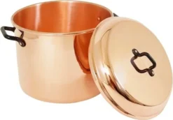 'CopperGarden®“ Kupfertopf 8L, (24cm) Glatt Mit Griffen (Eisen) & Deckel