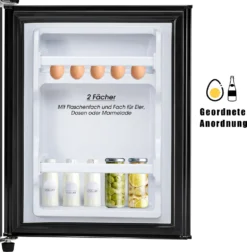 Merax Table Top Kühlschrank BCD-86A, 87 Cm Hoch, 43 Cm Breit, 60 L, Mini Kühlschrank Mit Gefrierfach, Doppeltür Und LED-Beleuchtung, Kühl-und Gefrierfunktion, Freistehend Und Klein -Kaufland Verkäufe 306eecdd8b2823fcd516e9ada0dc4e62