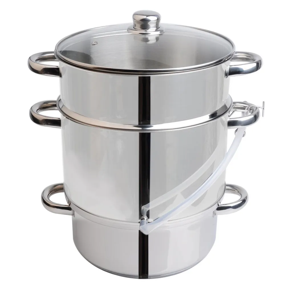 Grafner® XXL Edelstahl Dampfentsafter 8 Liter Mit Schlauch + Klemme Fruchtentsafter 10 Grafner® XXL Edelstahl Dampfentsafter 8 Liter Mit Schlauch + Klemme Fruchtentsafter – Bild 8