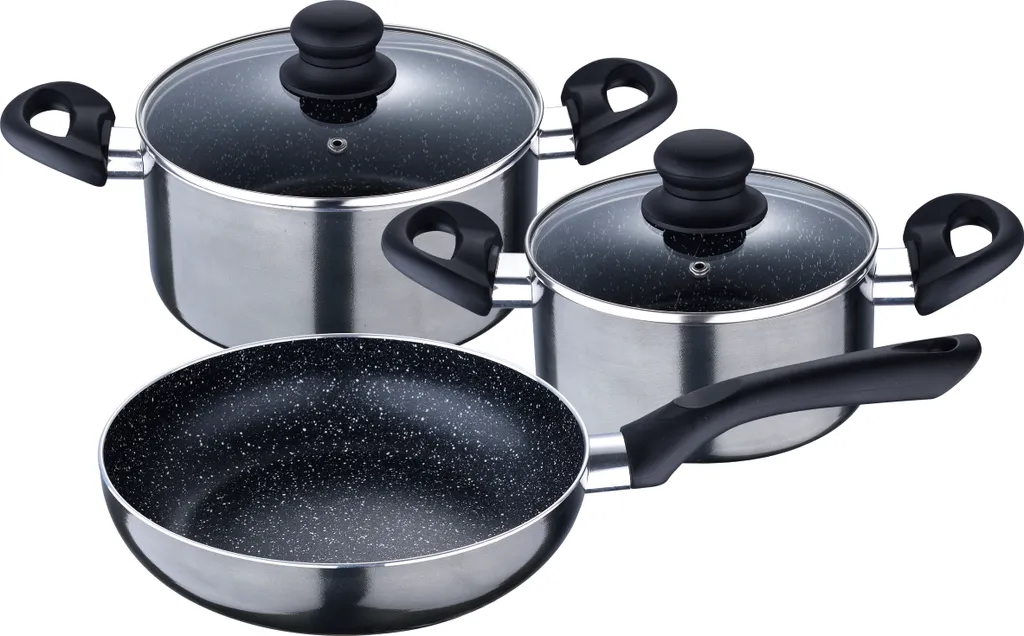 Bergner Set 5St Kochwaren Gepresstes Aluminium Ind Soria Sg 4 Bergner Set 5St Kochwaren Gepresstes Aluminium Ind Soria Sg – Bild 2