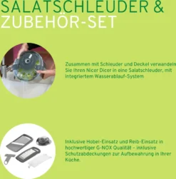 Genius Nicer Dicer Family | Deluxe-Set 13-tlg. | Gemüseschneider | Salatschleuder 12 Genius Nicer Dicer Family | Deluxe-Set 13-tlg. | Gemüseschneider | Salatschleuder -Kaufland Verkäufe 320b073449990212f62413a405fc66ba