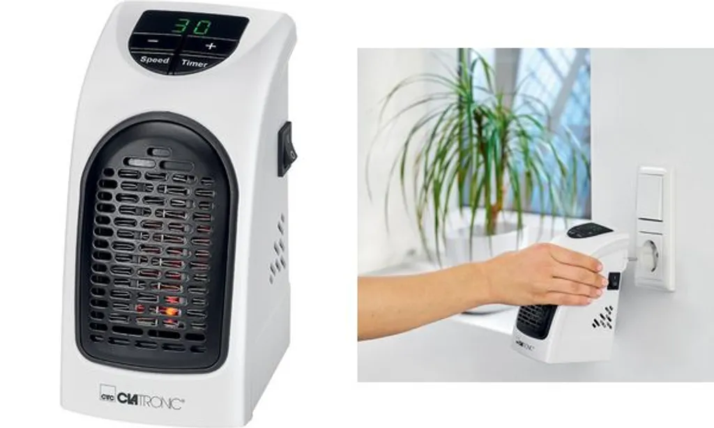 Clatronic HL 3738 Mobiler Steckdosen-Heizlüfter Mit 2 Gebläsestufen, Hochwertiges PTC-Heizelement, LED-Display-und Kontrollleuchte 12 Clatronic HL 3738 Mobiler Steckdosen-Heizlüfter Mit 2 Gebläsestufen, Hochwertiges PTC-Heizelement, LED-Display-und Kontrollleuchte – Bild 10