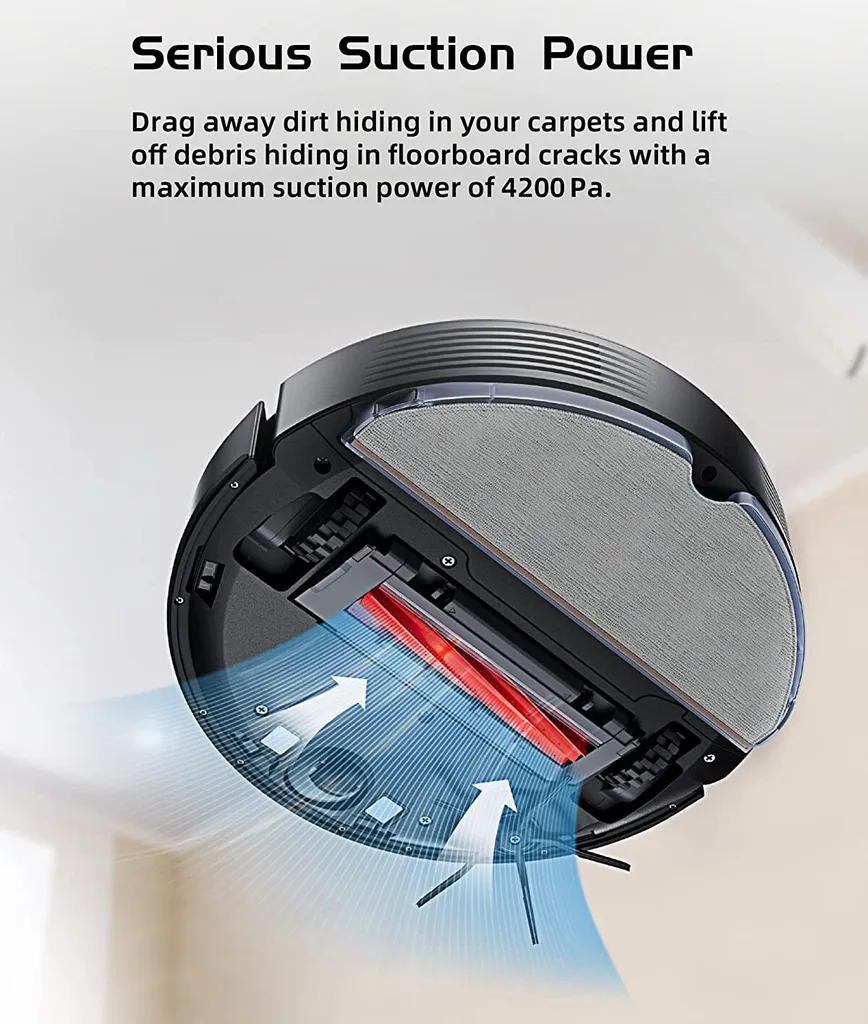 Roborock Q7 Max Staubsauger Saugroboter Kehrroboter 4200Pa Sonic LiDAR EU Schwarz (S5 MAX Update) 12 Roborock Q7 Max Staubsauger Saugroboter Kehrroboter 4200Pa Sonic LiDAR EU Schwarz (S5 MAX Update) – Bild 10