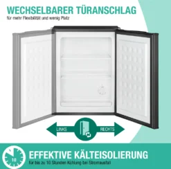 Bomann® Gefrierschrank, 42L Nutzinhalt, Mini Gefrierschrank Mit 2 Herausnehmbaren Gitterablagen, Gefrierschrank Mit Wechselbarem Türanschlag & Stufenloser Temperaturreglung - GB 7236 Schwarz 13 Bomann® Gefrierschrank, 42L Nutzinhalt, Mini Gefrierschrank Mit 2 Herausnehmbaren Gitterablagen, Gefrierschrank Mit Wechselbarem Türanschlag & Stufenloser Temperaturreglung - GB 7236 Schwarz -Kaufland Verkäufe 330b687a2de1d45cf77b2676f198e538