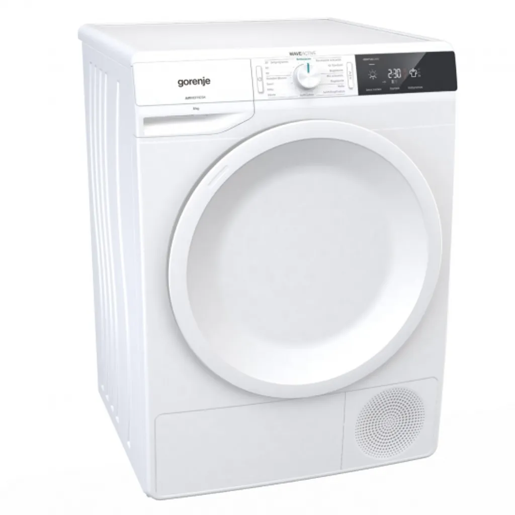 Gorenje DE 8B Kondenstrockner - Bis 8 Kg Fassungsvermögen - StableTech - AutoDrain - LED-Display - 16 Programme - Knitterschutz - Kindersicherung - Weiß 3 Gorenje DE 8B Kondenstrockner - Bis 8 Kg Fassungsvermögen - StableTech - AutoDrain - LED-Display - 16 Programme - Knitterschutz - Kindersicherung - Weiß
