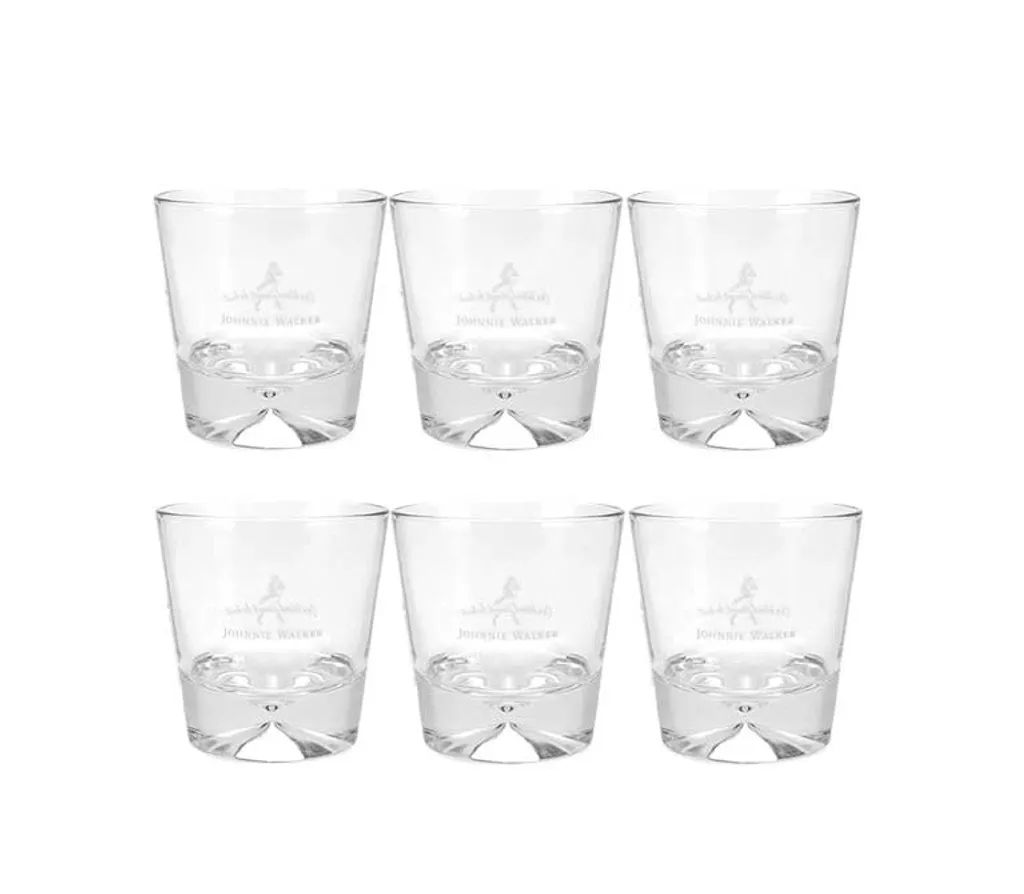 Johnnie Walker Glas Gläser-Set - 6x Tumbler 3 Johnnie Walker Glas Gläser-Set - 6x Tumbler