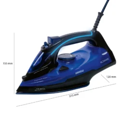 Bomann Dampfbügelautomat DB 6038 CB Schwarz/blau, 2800 W, Superglide -Kaufland Verkäufe 3472e1485552788ea3f6b9b1abdc425e