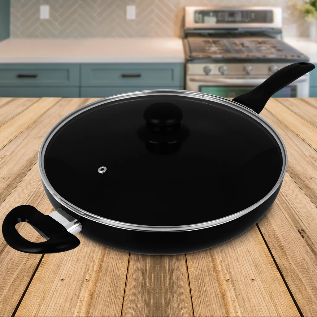 Löwenthal Pfanne Mit Glasdeckel 28cm Schmorpfanne Antihaft Hochraumpfanne Bratpfanne Induktion Grillpfanne Pfanne Universalpfanne 9 Löwenthal Pfanne Mit Glasdeckel 28cm Schmorpfanne Antihaft Hochraumpfanne Bratpfanne Induktion Grillpfanne Pfanne Universalpfanne – Bild 7