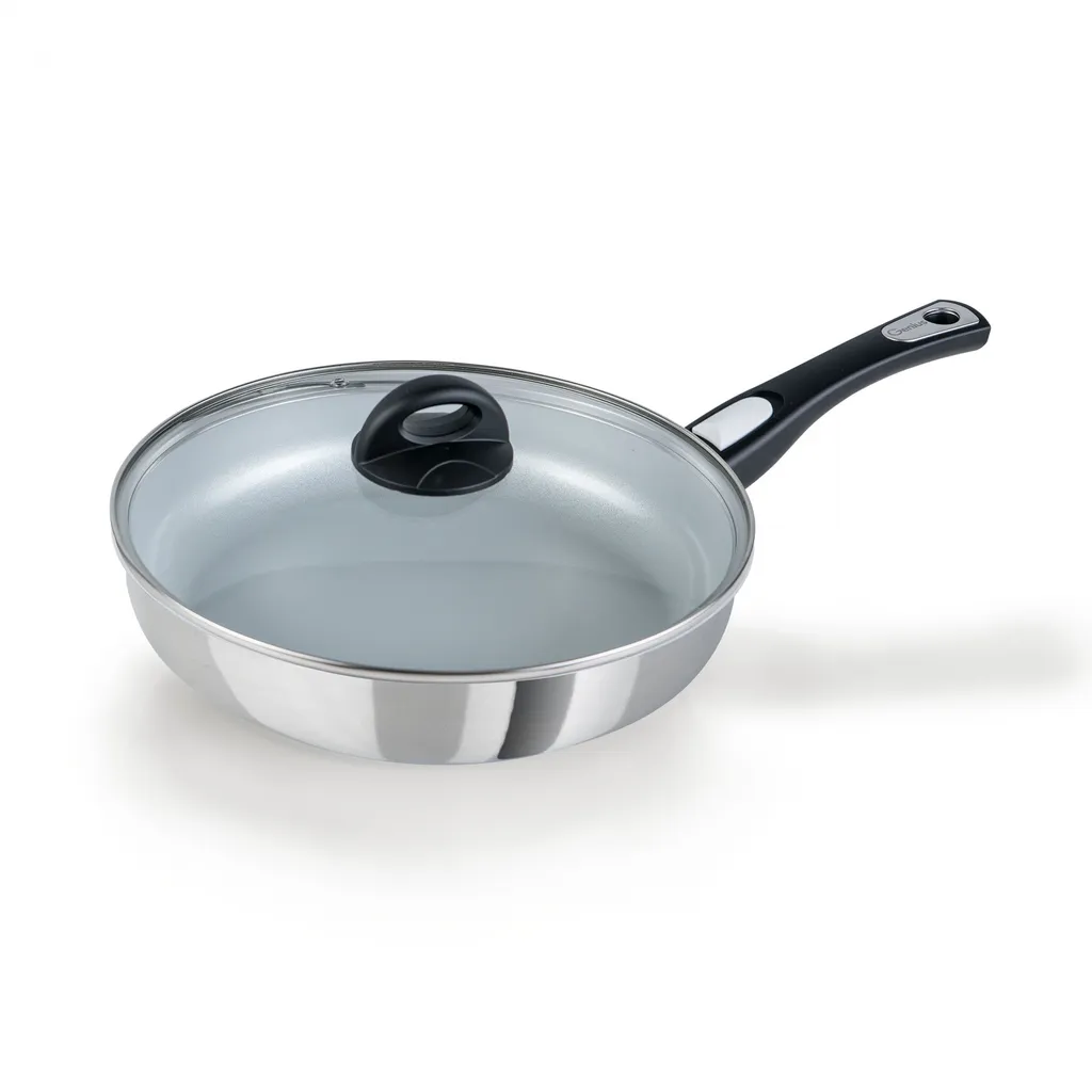 Genius Cerafit Steel Bratpfanne 28cm + Glasdeckel - Ofenfeste Keramikpfanne Mit Abnehmbarem Griff Für Alle Herdarten; A24665 10 Genius Cerafit Steel Bratpfanne 28cm + Glasdeckel - Ofenfeste Keramikpfanne Mit Abnehmbarem Griff Für Alle Herdarten; A24665 – Bild 8