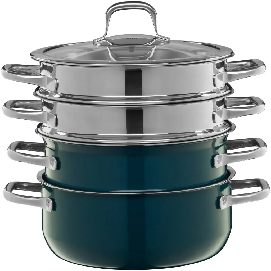 Silit Compact Topf-Set, 4-teilig, Petrol 4 Silit Compact Topf-Set, 4-teilig, Petrol – Bild 2