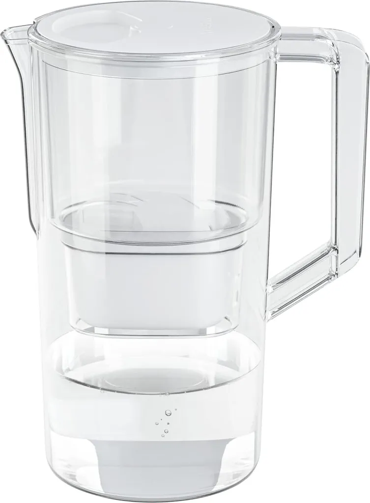 Wessper Wasserfilterkanne 2.5 L Kompatibel Mit Brita Maxtra, Wasser Filtersystem Zur Reduzierung Von Kalk, Chlor | Inklusive 1 Wasserfilterkanne + Wasserfilter -Kartusche Weiß/Weiß 4 Wessper Wasserfilterkanne 2.5 L Kompatibel Mit Brita Maxtra, Wasser Filtersystem Zur Reduzierung Von Kalk, Chlor | Inklusive 1 Wasserfilterkanne + Wasserfilter -Kartusche Weiß/Weiß – Bild 2