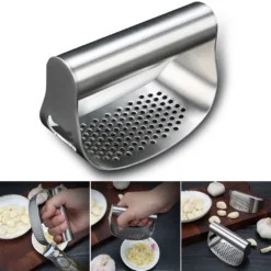 Knoblauch Ingwer Presse, Knoblauchpresse, Crusher Squeezer Stampfer 304 Edelstahl Crusher Squeezer Für Knoblauch Ingwer