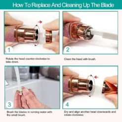 Tragbarer 2 In 1 Elektro Epilierer,Augenbrauenschneider, Weiblicher Körper,Haarentfernung, Frauen,Schmerzloser Rasierer (A) -Kaufland Verkäufe 36ed37990af973120c1fb04d9d6645e3