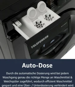 Telefunken W-9-1400-B Waschmaschine (9 Kg / 1400 U/Min) Mit LED Display, Mengenautomatik, Dosierungsautomatik, Inverter Motor -Kaufland Verkäufe 370dfb5bf91f6c62e55af69e7a48de28