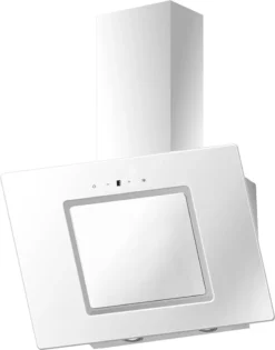 PKM Dunstabzugshaube Mit Randabsaugung Kopffreihaube S26-60BWTY Glas Weiß 60cm