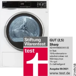 Sharp KD-HHH8S8GW3-DE Wäschetrockner Trockner Wärmepumpentrockner 8kg 17 Sharp KD-HHH8S8GW3-DE Wäschetrockner Trockner Wärmepumpentrockner 8kg -Kaufland Verkäufe 37377e8b0ac1e5803958530095e9d04d