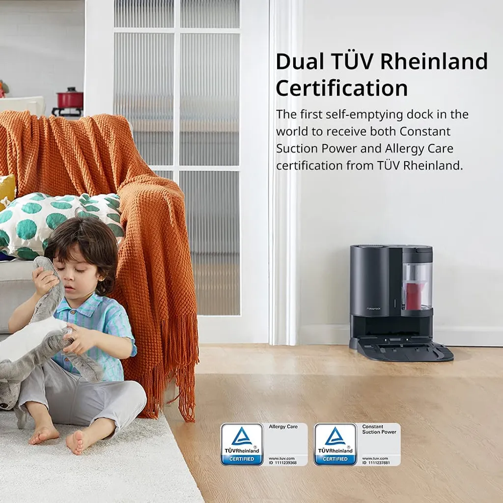 Roborock Auto-Empty Dock Für Roborock S7, S7 MaxV Staubsauger Roboter, Automatic Dust Collection, 3L Dust Bag, App-Control Schwarz 9 Roborock Auto-Empty Dock Für Roborock S7, S7 MaxV Staubsauger Roboter, Automatic Dust Collection, 3L Dust Bag, App-Control Schwarz – Bild 7