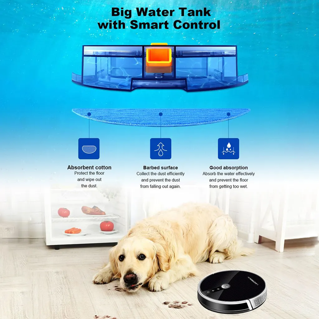 LIECTROUX C30B Automatischer Roboter-Staubsauger 5000Pa Starke Saugleistung Intelligente Dynamische Navigation APP-Fernbedienung Intelligentes Nasswischen Sprachsteuerung Kompatibel Mit Alexa Google Assistant 14 LIECTROUX C30B Automatischer Roboter-Staubsauger 5000Pa Starke Saugleistung Intelligente Dynamische Navigation APP-Fernbedienung Intelligentes Nasswischen Sprachsteuerung Kompatibel Mit Alexa Google Assistant – Bild 12