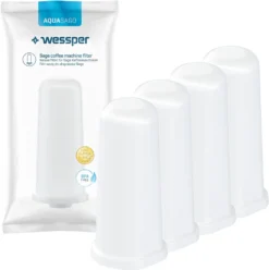 Wessper 4 Stück Wasserfilter Für Sage Kaffeemaschinen | Barista Zubehör Ersatz Für Sage Claro Swiss, Sage Barista Express Pro SES008, SES875,BES920, SES980, SES990, BES811, SES878, SES880, SES811