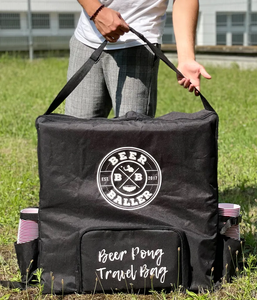 BeerBaller® Travel Bag - Beer Pong Tisch Tragetasche Inkl. Kühl- Und Becherfach 8 BeerBaller® Travel Bag - Beer Pong Tisch Tragetasche Inkl. Kühl- Und Becherfach – Bild 6