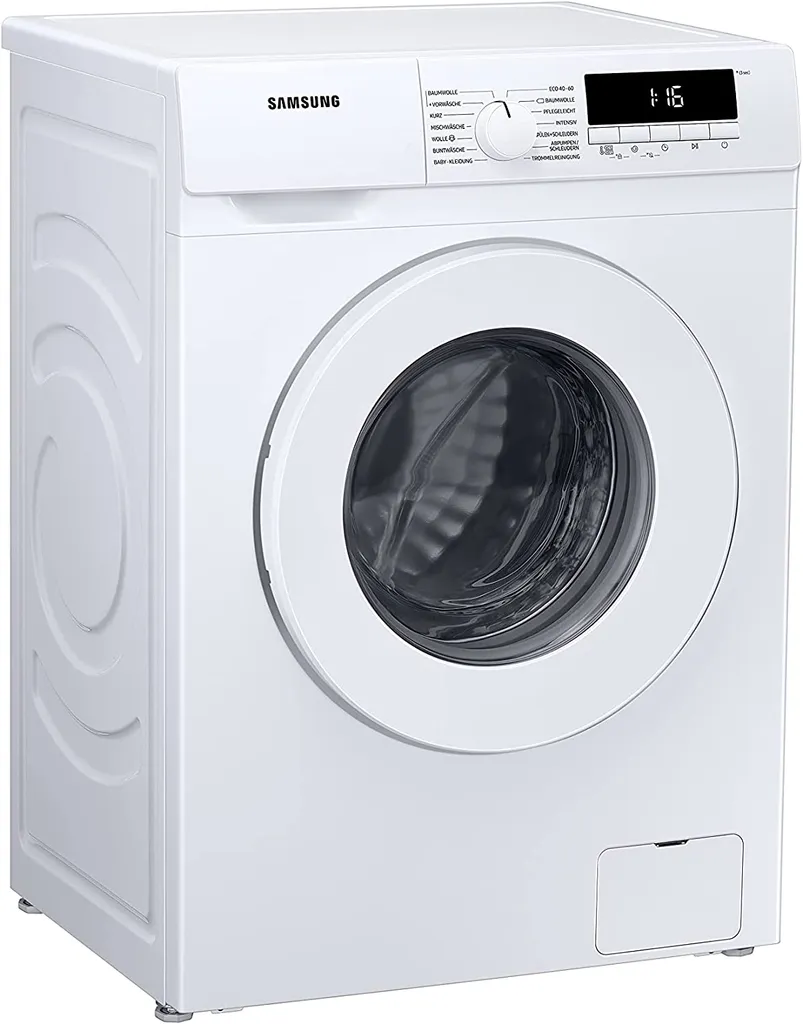 Samsung WW81T304PWW/EG Waschmaschine, 8 Kg, , 1400 U/min, SLIM Platzsparer - Nur 47 Cm Tief, Digital Inverter Motor, Trommelreinigung, Aquastop, Geräusch 8 Samsung WW81T304PWW/EG Waschmaschine, 8 Kg, , 1400 U/min, SLIM Platzsparer - Nur 47 Cm Tief, Digital Inverter Motor, Trommelreinigung, Aquastop, Geräusch – Bild 6