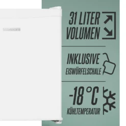 Mini Gefrierschrank 31L Klein Kompakt Leise:40db Gefrierbox Wechselbarer Türanschlag Mini Tiefkühltruhe Bis Zu -18°C,Tiefkühlschrank,perfekt Geeignet Für Büro Camping Garten Outdoor (Weiß) -Kaufland Verkäufe 3896f3dde8604c089f5e7dcda91f1317