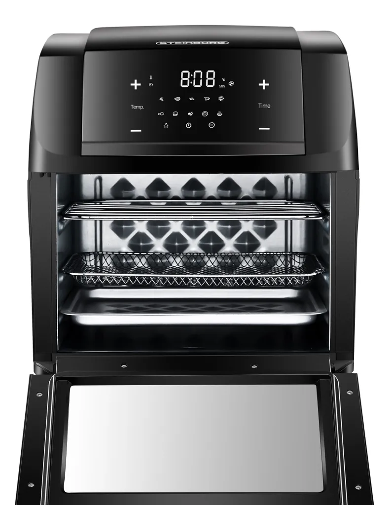 Steinborg 4-in1 Heißluftfritteuse | 12L | 1.500 W | Mit LED Touchscreen | 10 Automatische Programme | Inkl. Rezeptbuch Auf Deutsch | Frittieren, Backen, Grillen Oder Dörren | Aufwärmfunktion | Automatische Abschaltung | 14 Steinborg 4-in1 Heißluftfritteuse | 12L | 1.500 W | Mit LED Touchscreen | 10 Automatische Programme | Inkl. Rezeptbuch Auf Deutsch | Frittieren, Backen, Grillen Oder Dörren | Aufwärmfunktion | Automatische Abschaltung | – Bild 12