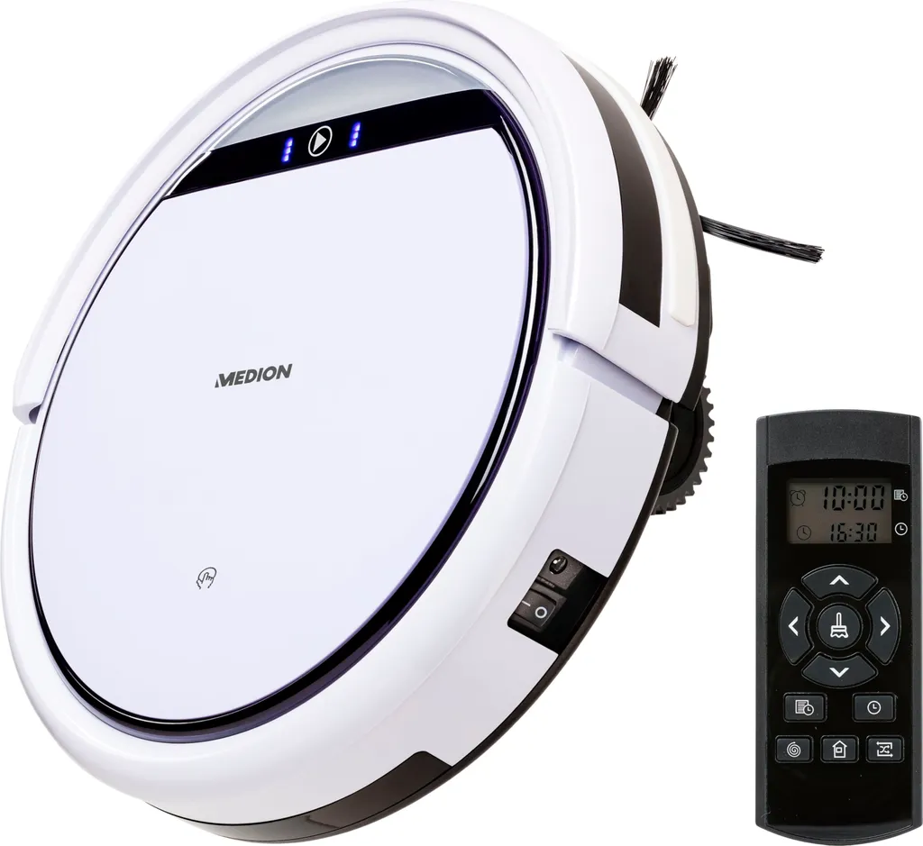 MEDION Saugroboter Mit Ladestation E32 (Modell 2021, Roboterstaubsauger Für Hartböden, Fliesen, Laminat, Tierhaar Optimiert, Direktabsaugung, Autom. Rückkehr Zur Ladestation) 3 MEDION Saugroboter Mit Ladestation E32 (Modell 2021, Roboterstaubsauger Für Hartböden, Fliesen, Laminat, Tierhaar Optimiert, Direktabsaugung, Autom. Rückkehr Zur Ladestation)