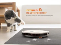 Kyvol E31 Saugroboter Mit Wischfunktion 2200Pa Wischroboter, 150Min. Laufzeit, Smart Navigation, Funktioniert Mit Alexa,ideal Für Tierhaare, Teppiche Und Hartböden, Weiß [+] -Kaufland Verkäufe 39e1a57002bb1085e17835d5b779ccb5