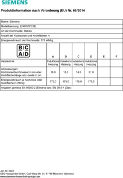 Siemens Induktionskochfeld EH675FFC1E BRÄTERZONE Autark SCHOTT CERAN® -Kaufland Verkäufe 3a25c6623894238d8168bffd2acc2c79