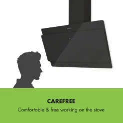 Klarstein Aurica 90 Dunstabzugshaube - Wandabzugshaube, Abzugshaube Zum Wandanbau, 90 Cm, 165 W, 620 M³/h Abluftleistung, 3 Leistungsstufen, Zuschaltbares Licht, Inkl. Montagematerial, Schwarz [Energieklasse B] -Kaufland Verkäufe 3aef207fb550551c32c8303e44323238