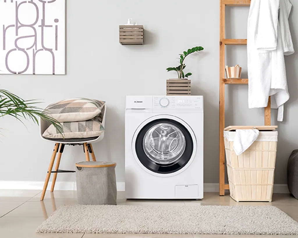 Bomann WA 7193 Waschmaschine, 9kg, 15 Waschprogramme, 1.400 U/min.(max), LED-Display, Kindersicherung, Hygiene Pro, Weiß 9 Bomann WA 7193 Waschmaschine, 9kg, 15 Waschprogramme, 1.400 U/min.(max), LED-Display, Kindersicherung, Hygiene Pro, Weiß – Bild 7