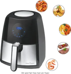 ProfiCook Heißluft-Fritteuse PC-FR 1147, Öl- Und Fettfrei, 7 Frittierprogramme + Variables Zeitprogramm, 2, 5 Liter, LED-Display, 1500 Watt -Kaufland Verkäufe 3baab6a34aa35392e7cff0c82608d03a
